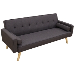 Καναπές-Κρεβάτι Rony 40.0082 179x80x75/161x94x38cm Grey-Brown Zita Plus