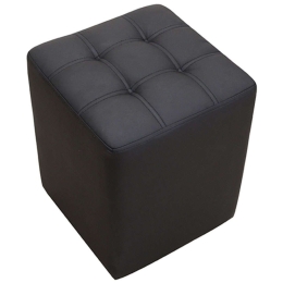 Σκαμπό Cube 40.0120 35x35x42cm Black