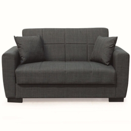 Καναπές-Κρεβάτι Διθέσιος Anima 40.0306 150x80x75/125x100cm Dark Grey Zita Plus
