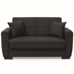 Καναπές-Κρεβάτι Διθέσιος Anima 40.0307 150x80x75/125x100cm Black Zita Plus