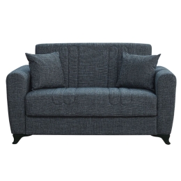 Καναπές-Κρεβάτι Διθέσιος Melina 40.0313 150x80x75/125x100cm Dark Grey Zita Plus