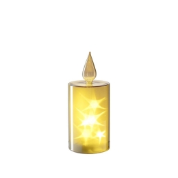 Κερί Magico Led 047182L 21cm Gold Leonardo