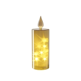 Κερί Magico Led 047184L 27cm Gold Leonardo