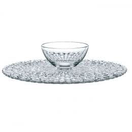 Πιατέλα Με Μπωλ Σερβιρίσματος Bossa Nova 0077809-0 32cm Clear Nachtmann Κρύσταλλο