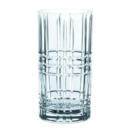 Ποτήρι Νερού Με Καλαμάκι Square (Σετ 4Τμχ) 103144 445ml Clear Nachtmann Κρύσταλλο