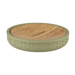 Σαπουνοθήκη Dash 8667 11,9x2,5cm 616 Dill Green Kleine Wolke Polyresin, Bamboo