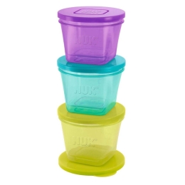 Δοχεία Συντήρησης Βρεφικών Τροφών Easy Leranung Food Pots 10255183 (Σετ 6τμχ) Multi Nuk 6 τμχ Πλαστικό