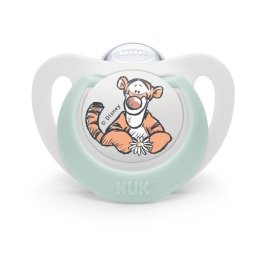 Πιπίλα Ορθοδοντική Star Disney Winnie Με Θήκη Με Θήκη 10730904 0-6 Μηνών Mint Nuk Σιλικόνη