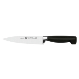 Μαχαίρι Γενικής Χρήσης ****Vier Sterne 31070-161 16/12,3cm Black-Silver Zwilling Ανοξείδωτο Ατσάλι