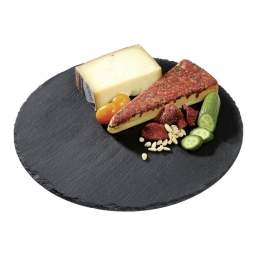 Πλατώ Σερβιρίσματος Στρογγυλό Formagio 296556 30cm Black Cilio Σχιστόλιθος
