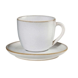 Φλυτζάνι Cappuccino Με Πιατάκι Saisons 27130107 230ml Sand Asa Κεραμικό