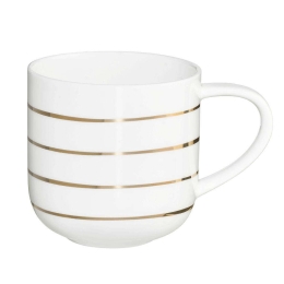 Κούπα Coppa Golden Mugs 19463014 400ml White-Gold Asa Bone China 
