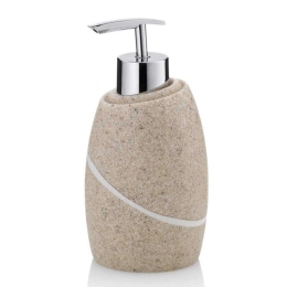 Δοχείο Κρεμοσάπουνου Talus 20297 Φ7,5x16cm 300ml Beige Kela Πολυρεσίνη