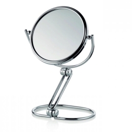 Καθρέπτης Επιτραπέζιος Safia 20625 Φ12,5x28cm Silver Kela Μέταλλο,Γυαλί