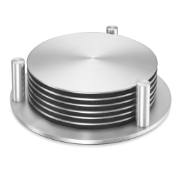 Σουβέρ Με Θήκη Regio (Σετ 7Τμχ) 20374 Φ9,5cm Inox Zack Ανοξείδωτο Ατσάλι