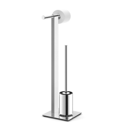 Χαρτοθήκη Δαπέδου Με Πιγκάλ Atore 40473 27,8x20x73cm Inox Zack Ανοξείδωτο Ατσάλι