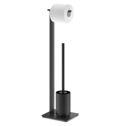 Χαρτοθήκη Δαπέδου Με Πιγκάλ Carvo 40508 15x18x71,8cm Black Zack Ανοξείδωτο Ατσάλι