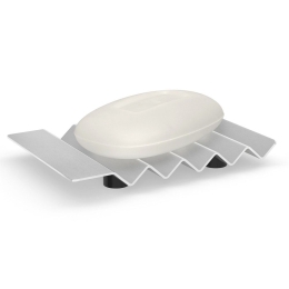 Σαπουνοθήκη Opeta 40561 14x9,5x1,6cm White Zack Ανοξείδωτο Ατσάλι