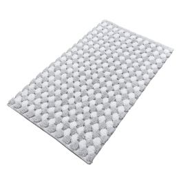 Πατάκι Μπάνιου Merida 4036 Silver Grey Kleine Wolke 60x100cm 100% Βαμβάκι