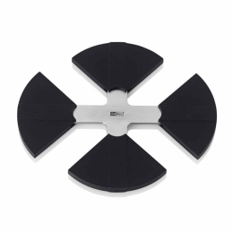 Βάση Μαγειρικών Σκευών Επεκτεινόμενη Flex TU41 12,5cm Black-Silver AdHoc Σιλικόνη