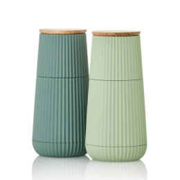 Μύλοι Αλατιού&Πιπεριού Scape (Σετ 2Τμχ) MP155 12,3x5,8cm Green-Light Green AdHoc Ξύλο,Πλαστικό