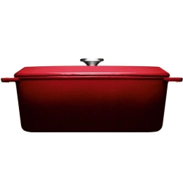 Γάστρα Μαντεμένια Επισμαλτωμένη Iron 3426CI-010 34x26cm 7,5lt Red Woll Μαντέμι