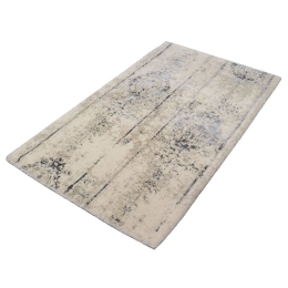 Πατάκι Μπάνιου Caracas 4065 Silver Grey Kleine Wolke 60X60 Viscose-Βαμβάκι