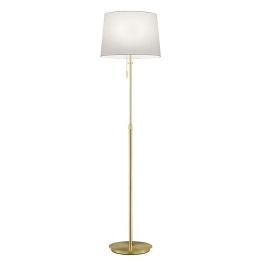 Φωτιστικό Δαπέδου Lyon 409100308 D46x138 - 180cm Brass Trio Lighting Μέταλλο,Ύφασμα