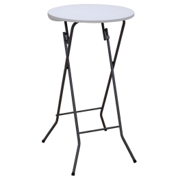 Τραπέζι Κέτερινγκ 41.0204 61x110cm White-Grey Zita Plus