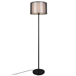 Φωτιστικό Δαπέδου Burton 411400132 35x150cm 1xE27 40W Black-White Trio Lighting