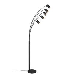 Φωτιστικό Δαπέδου Marley 412400532 80x55x200cm 5xGU10 10W Black Trio Lighting