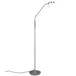 Φωτιστικό Δαπέδου Monza 423310107 12W Led 25x50x145cm Nickel Mat Trio Lighting Μέταλλο