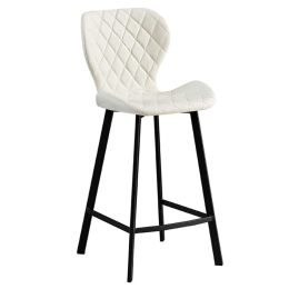 Σκαμπό Μπάρ Martin 43.1362 65cm Με Ύφασμα Off White