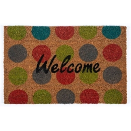 Πατάκι Εισόδου Freestyle 708 Welcome Dots 40X60cm Beige-Multi Sdim 40Χ60
