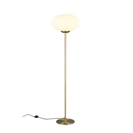 Φωτιστικό Δαπέδου Fomento 463100108 40x150cm 1xE27 15W Brass-White Trio Lighting