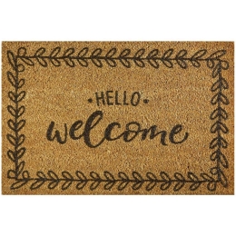Πατάκι Εισόδου Finesse 475 Hello Welcome 40X60cm Beige-Black Sdim 40Χ60