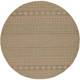 Χαλί Sahara 062A Beige Round New Plan 160X160 Round