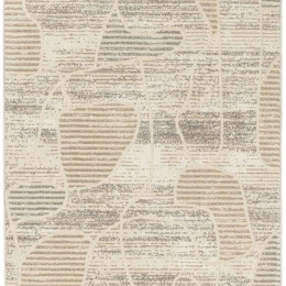 Σετ Χαλιά Κρεβατοκάμαρας 3Τμχ. Gala 12098A Beige-Grey New Plan SET(2 66X150&66X210) Πολυέστερ