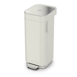 Κάδος Απορριμμάτων Porta 40Lt 30123 White-Grey Joseph Joseph Ανοξείδωτο Ατσάλι