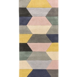 Χαλί Funk Honeycomb Pink-Multi Asiatic London 70X200cm