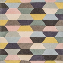 Χαλί Funk Honeycomb Pink-Multi Asiatic London 200X300cm