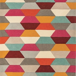 Χαλί Funk Honeycomb Red-Multi Asiatic London 200X300cm
