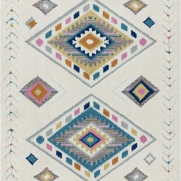 Χαλί Ariana AR09 Rhombus Ivory-Multi Asiatic London 80X150cm