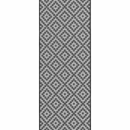 Χαλί Patio 12 Diamond Mono Black-White Asiatic London 66X240cm