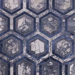 Χαλί Aurora AU19 Hexagon Blue-Silver Asiatic London 80X150cm