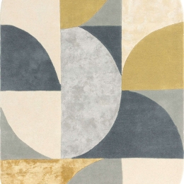 Χαλί Matrix 76 Oval Sunset Yellow-Grey Asiatic London 160X230cm