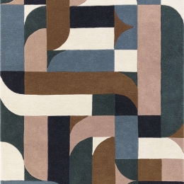 Χαλί Matrix 89 Klotski Teal Asiatic London 200X300cm
