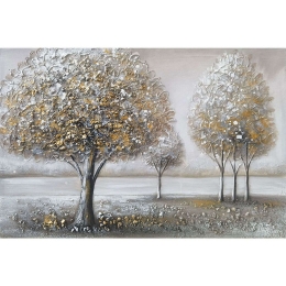 Πίνακας Καμβάς Δέντρα 15-00-94014 90x60cm Multi Marhome Οριζόντιοι Ξύλο,Καμβάς