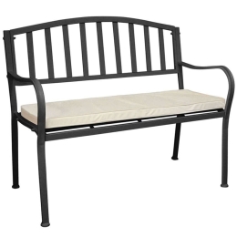 Παγκάκι 19-00-23387-2 108x52x91cm Black
