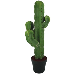 Τεχνητό Φυτό Σε Γλάστρα Κάκτος 04-00-18731 88cm Green Marhome Συνθετικό Υλικό